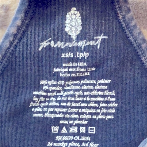 Free People FP MOVEMENT Happiness Runs Crop Tank small washed blue - Picture 4 of 7